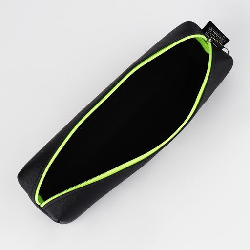 Пенал школьный, искусственная кожа«Черный»19×8×3 см