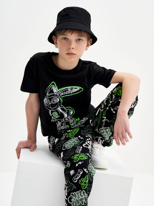 Черная футболка для мальчика с принтом - Kogankids фото 12