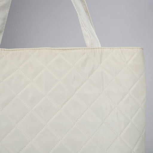 Сумка-шопер женская болоньевая, 40*35*7см, белый цвет - Nazamok фото 7