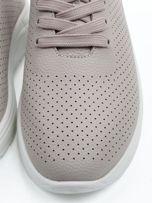 03-YH596-3 GRAY/BEIGE Полуботинки летние женские (натуральная кожа)