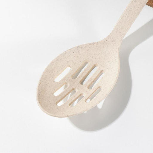 Ложка с прорезями Доляна Беж, 28,56,2 см, цвет бежевый  фото 2