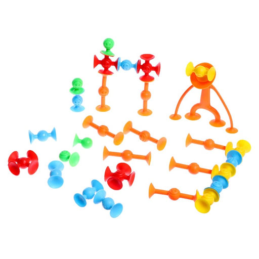 Мягкий конструктор детский Весёлые присоски, 28 деталей - Simaland фото 7