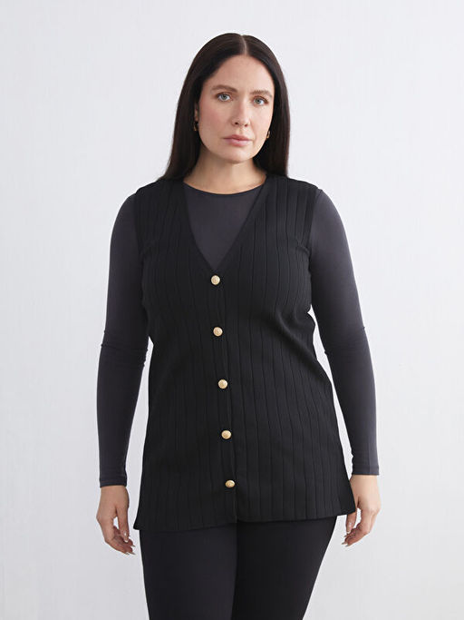 V Yaka Kad?n Triko Yelek