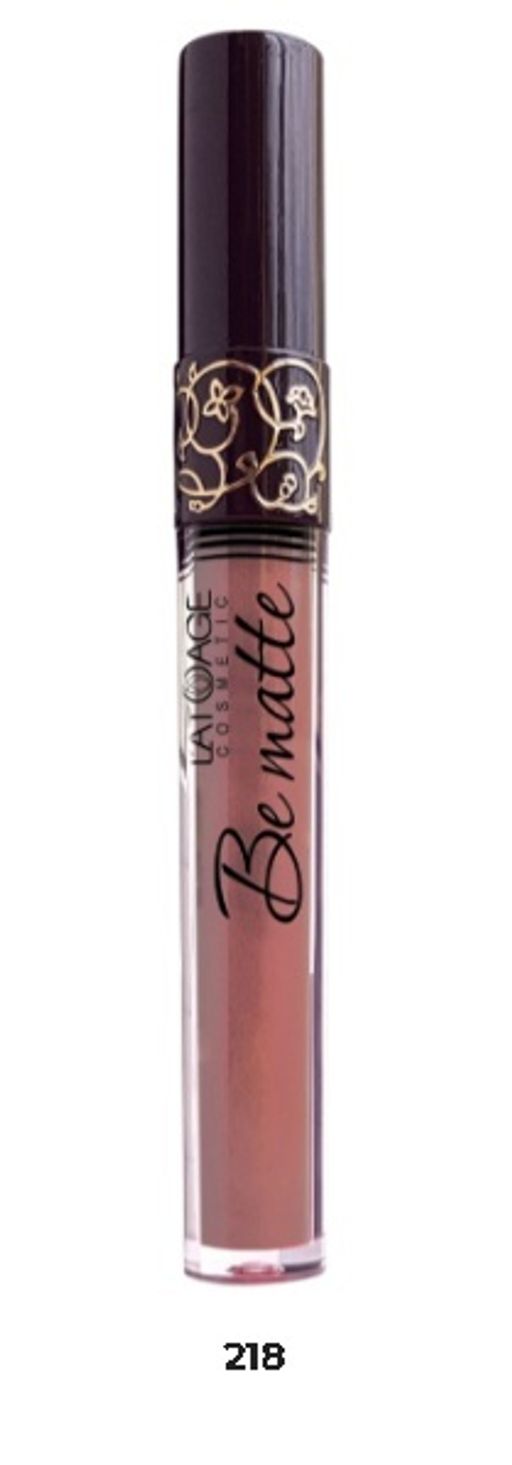 Latuage Помада губная жидкая "BE MATTE" тон 218 розовый нюд
