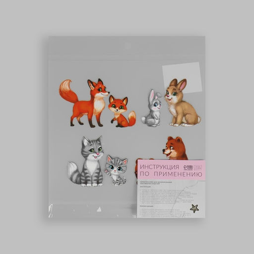 Цена за 5 шт. Термонаклейка «Мамы с малышами», 19.5×21 см, 4 дизайна