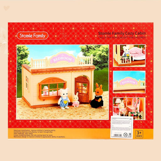 Дом для зверей «Зверята. Спальная комната», зайчики