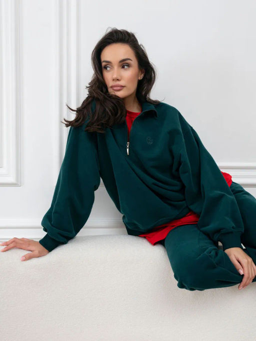 Толстовка женская Пич Изумрудный - Modamica фото 13