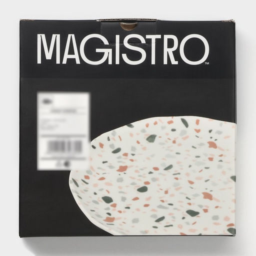 Тарелки Magistro Terazzo, d=18.5 см, набор 2 шт., фарфор, белые