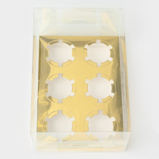 Цена за 5 шт. Коробка для капкейка «С Новым годом», 23×16×11.5 см