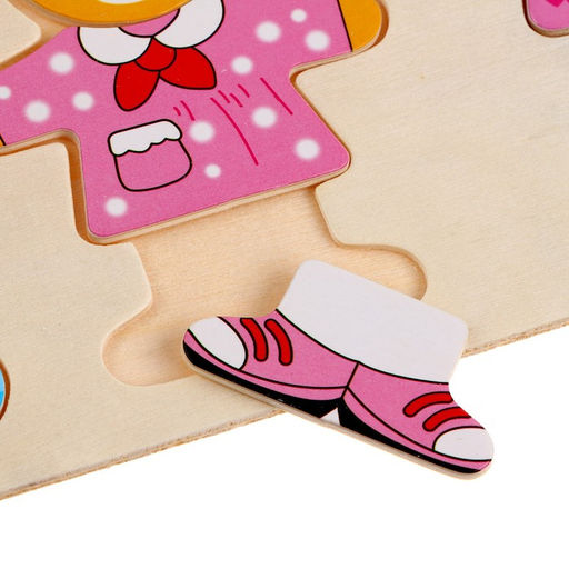 Игрушка развивающая «Переодень мишку» 3.5×26.5×13.5 см, 54 детали