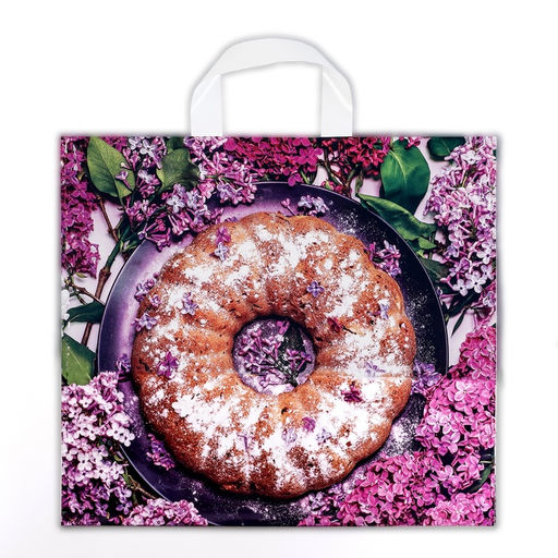 Цена за 50 шт. Пакет «Сладкий аромат», полиэтиленовый с петлевой ручкой, 37×34 см, 70 мкм