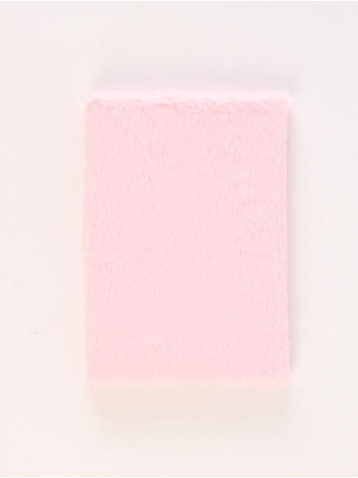 Блокнот пушистый и ручка многоцветная «Эйнджел», розовый