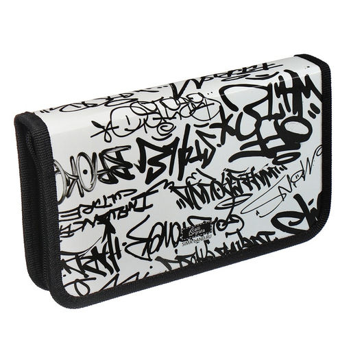 Пенал школьный, 1 секция, 11.5×20.5×3 см «Граффити»