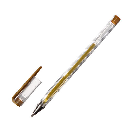 Набор гелевых ручек 3 цвета, белый, серебристый, золотой, корпус прозрачный - Simaland фото 2