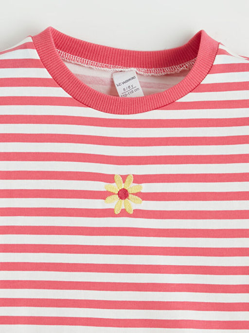 Bisiklet Yaka Nak??l? K?z ?ocuk Ti??rt