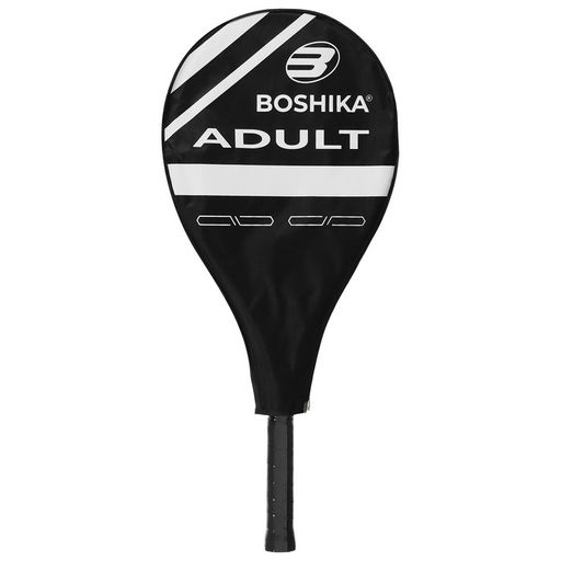 Ракетка для большого тенниса BOSHIKA ADULT, алюминий, 27'', цвет чёрно-белый  фото 6
