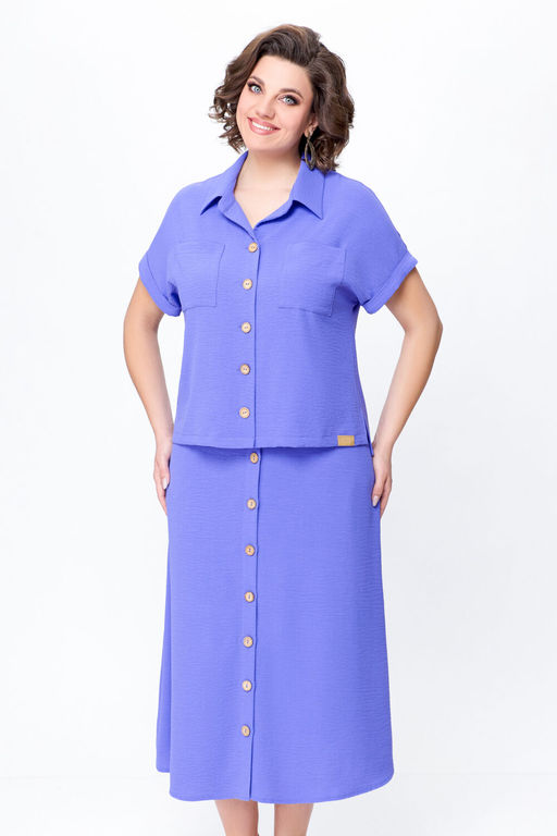 Блуза Swallow 803.2 черный+серебряный узор фото 521