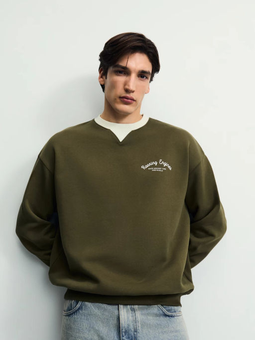 Толстовка с контрастным воротником / Zarina  фото 2