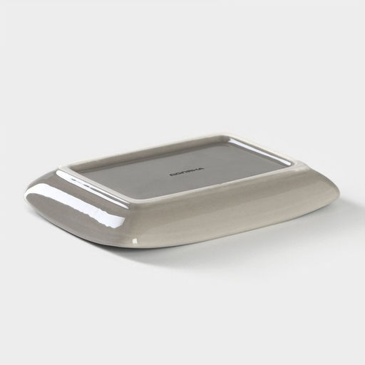 Маслёнка Доляна «Зайка», 17×12×8.5 см, доломит, белая