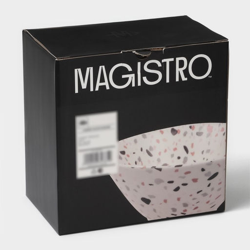 Салатники Magistro Terazzo, 700 мл, 16×7.4 см, набор 2 шт., фарфор, белые