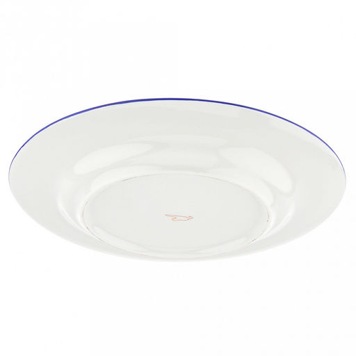 Тарелка мелкая фарфоровая Озеро д200мм, h25мм, гладкий край, отводка краской (Россия) - Домашняя мода фото 3