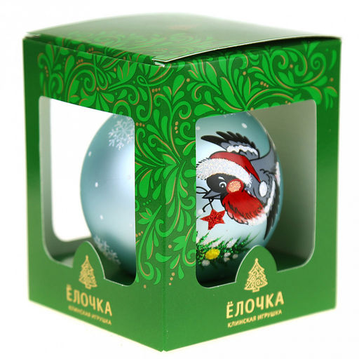 Елочная игрушка шар стеклянная Визит д7,5см, ручная художественная роспись, цвета микс, подарочная упаковка (Россия) - Домашняя Мода фото 9