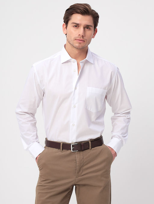 Сорочка мужская длинный рукав GREG 100/199/WHITE  фото 4