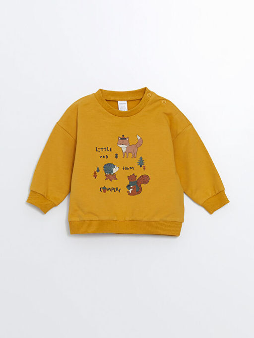 Bisiklet Yaka Bask?l? Sweatshirt 2li - Waikiki фото 2