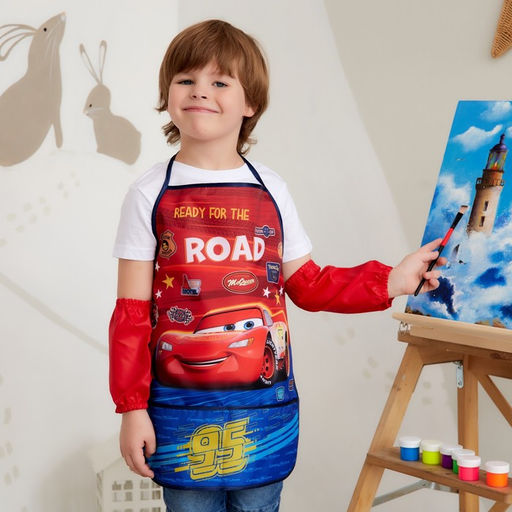 Фартук с нарукавниками детский «Тачки», 49×39 см
