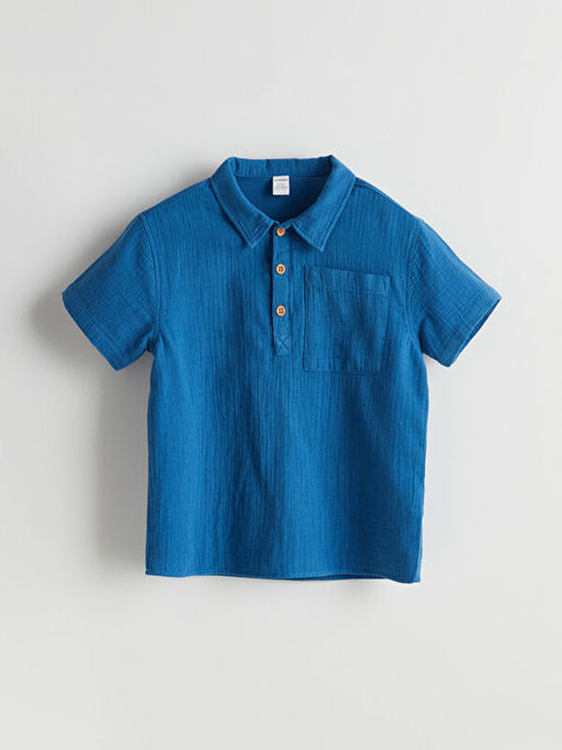 K?sa Kollu Cepli Erkek ?ocuk G?mlek