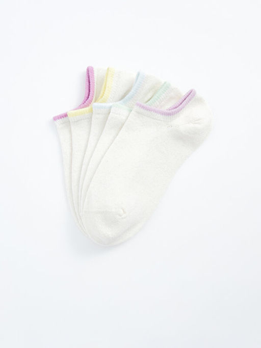 Basic K?z ?ocuk Patik ?orap 5li - Waikiki фото 2