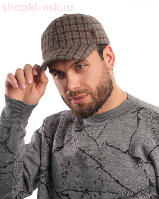 071-87 Бейсболка мужская флис (56-62)