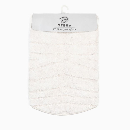 Ковер Этель Zig-Zag 100 см, молочный, 70% хлопок, 30% п/э, 1500 г/м2  фото 5