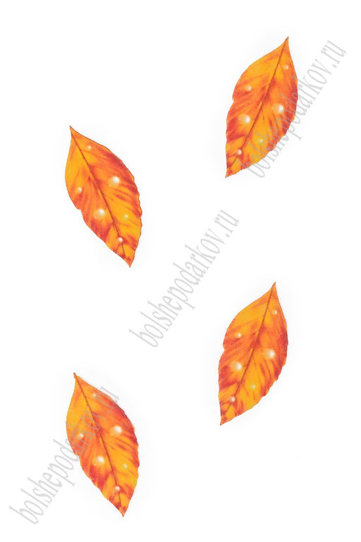 Лазерная вырубка из фетра "Листик" 5 см (10 шт) №4