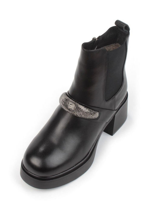 04-M904 987-31M-1 BLACK Ботинки зимние женские (натуральная кожа, натуральный мех) - Фабричный китай фото 5