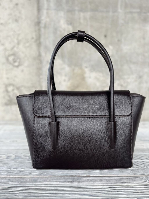 Женская кожаная сумка с клатчем 509286 Кофе