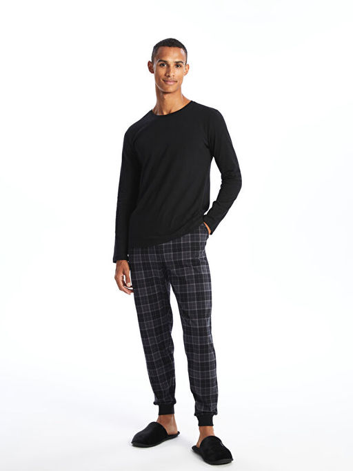 Standart Kal?p Ekose Erkek Pijama Alt