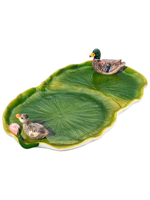 Блюдо сервировочное 35*20*6,5 см "Уточка", овальное, керамика