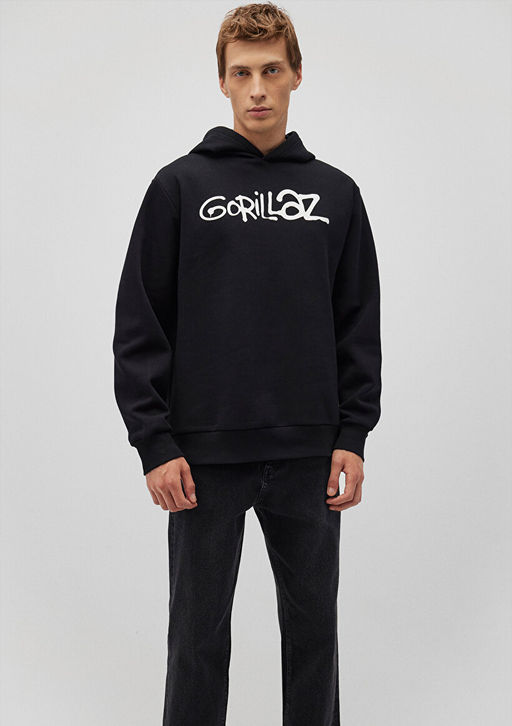 Siyah Sweatshirt - Mavi фото 2