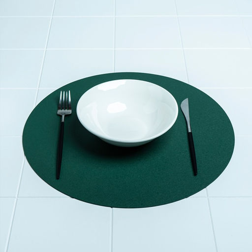 Цена за 12 шт. Салфетка сервировочная на стол Тэм, d=35 см, цвет зелёный - Simaland фото 3