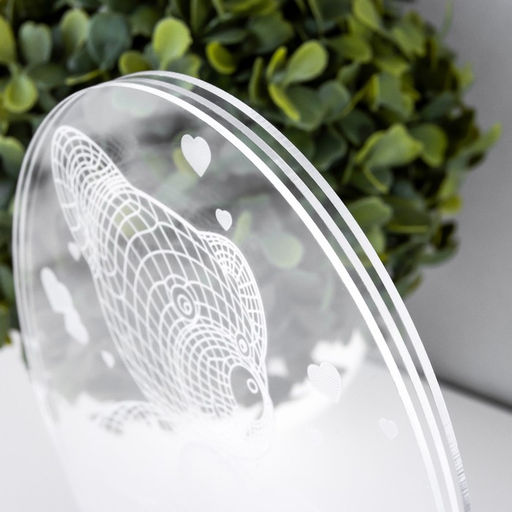 Светильник сенсорный Мишка с сердцем LED USB (90 см) от батареек 3xАА черный 13.5?5.5?21 см RISALUX