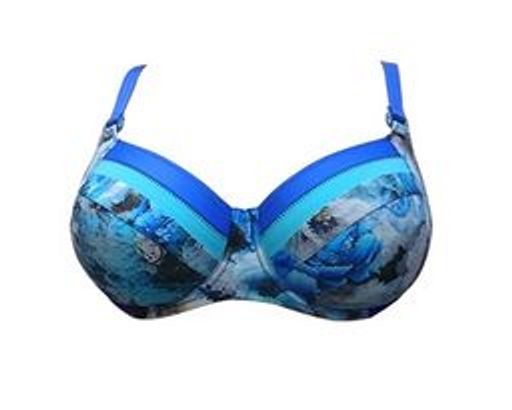 -45% БЮСТГАЛЬТЕР КУПАЛЬНЫ Milavitsa 460138/D62 серый деним  фото 2