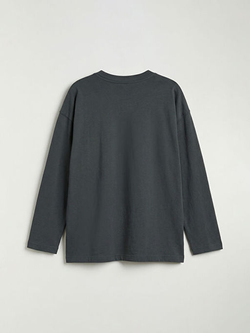 Bisiklet Yaka Bask?l? Uzun Kollu Erkek ?ocuk Ti??rt 2li