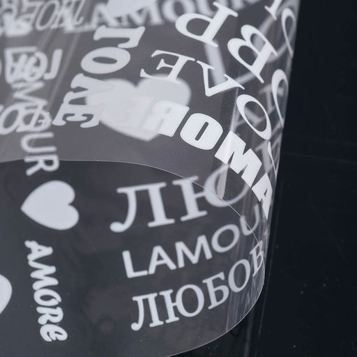 Пленка для цветов и подарков Любовь белый 0.7 х 7,5 м, 40 мкм - Simaland фото 3