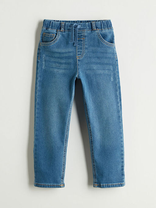 Beli Lastikli Erkek ?ocuk Jean Pantolon