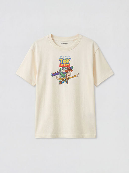 Bisiklet Yaka Toy Story Bask?l? Erkek ?ocuk Ti??rt