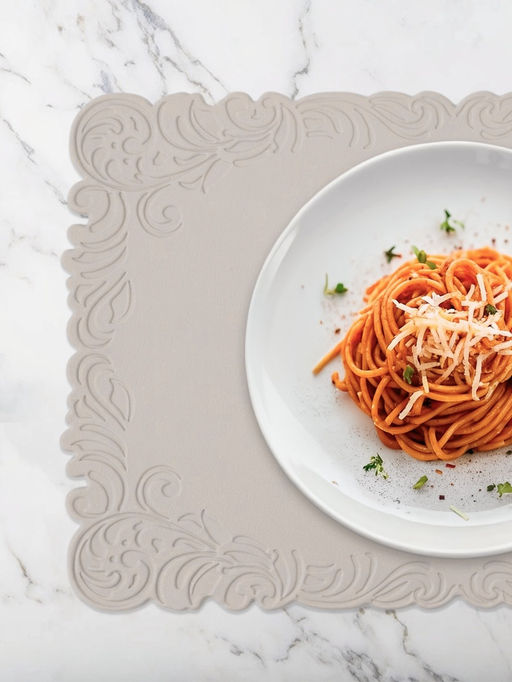 Набор салфеток сервировочных на стол Доляна, 2 шт., 45×30 см, бежевый