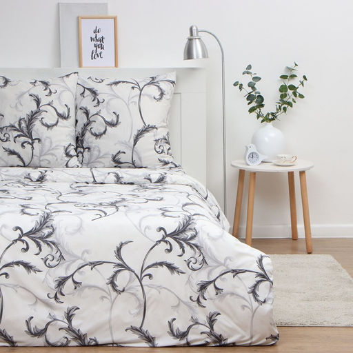 Постельное бельё Экономь и Я 2 сп Магнолия, 175х215см, 180х215см, 70х70см-2 шт, полисатин, 80 г/м