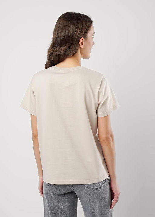 CLE Футболка жен. 256676кк_п бежевый - Clever wear фото 3