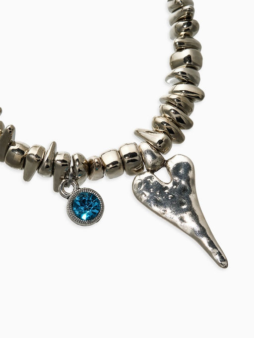 Браслет "Стиляшка" крошка, цвет голубой в серебре